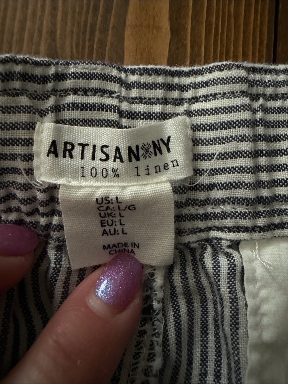 Women’s  Linen  Drawstring Pants - Picture 3 of 7